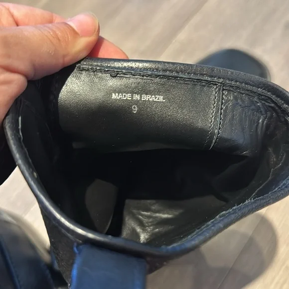 Laroude Black Leather Ankle Boots - Picture 7 of 8